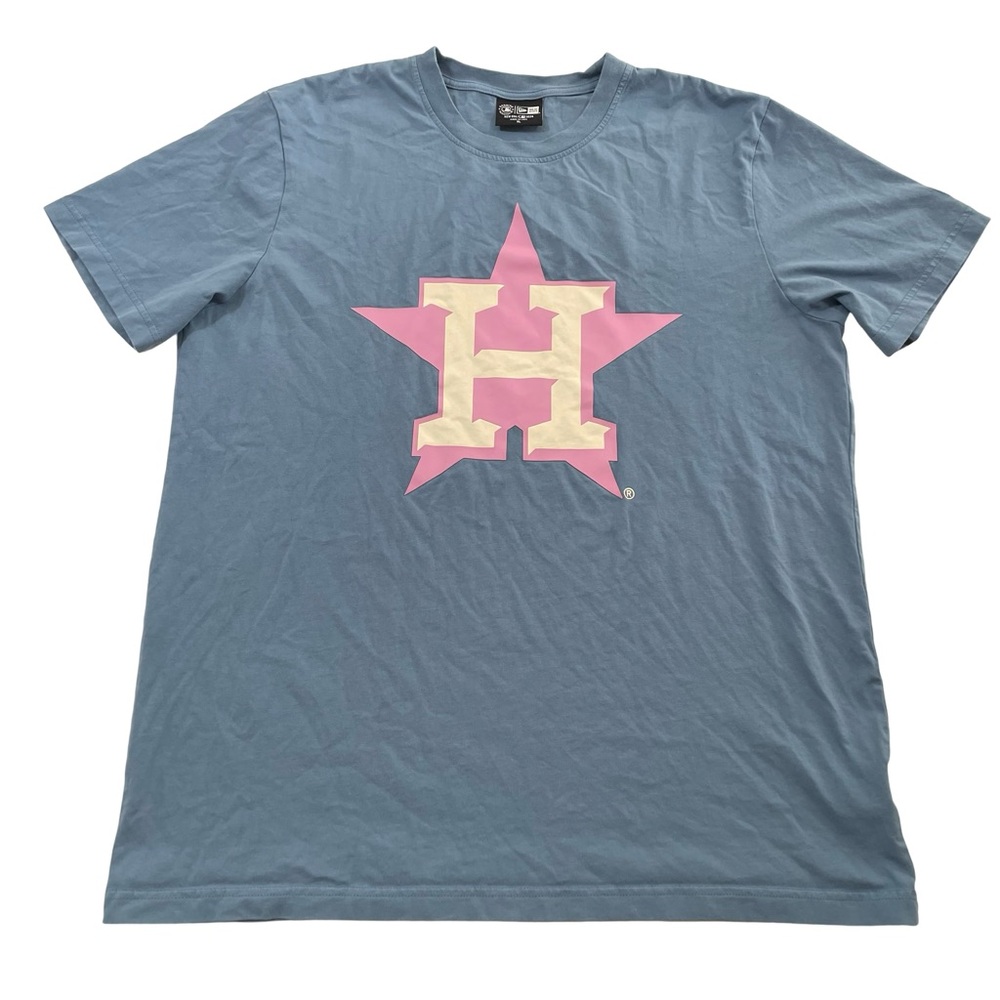 MLB New Era Houston Astros Size XL Light-Blue Tee (Retail $40)